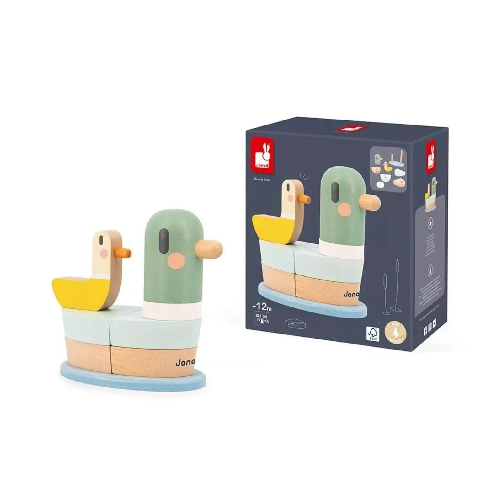 Janod Stackable Ducks Sweet Cocoon - mezetto ebebek ebebek