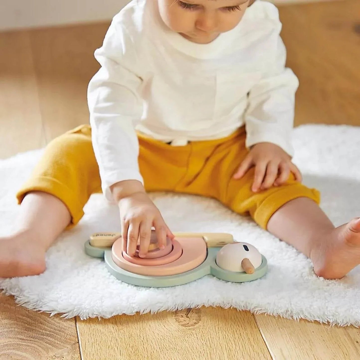 Janod Stackable Sensory Snail Sweet Cocoon - mezetto ebebek ebebek