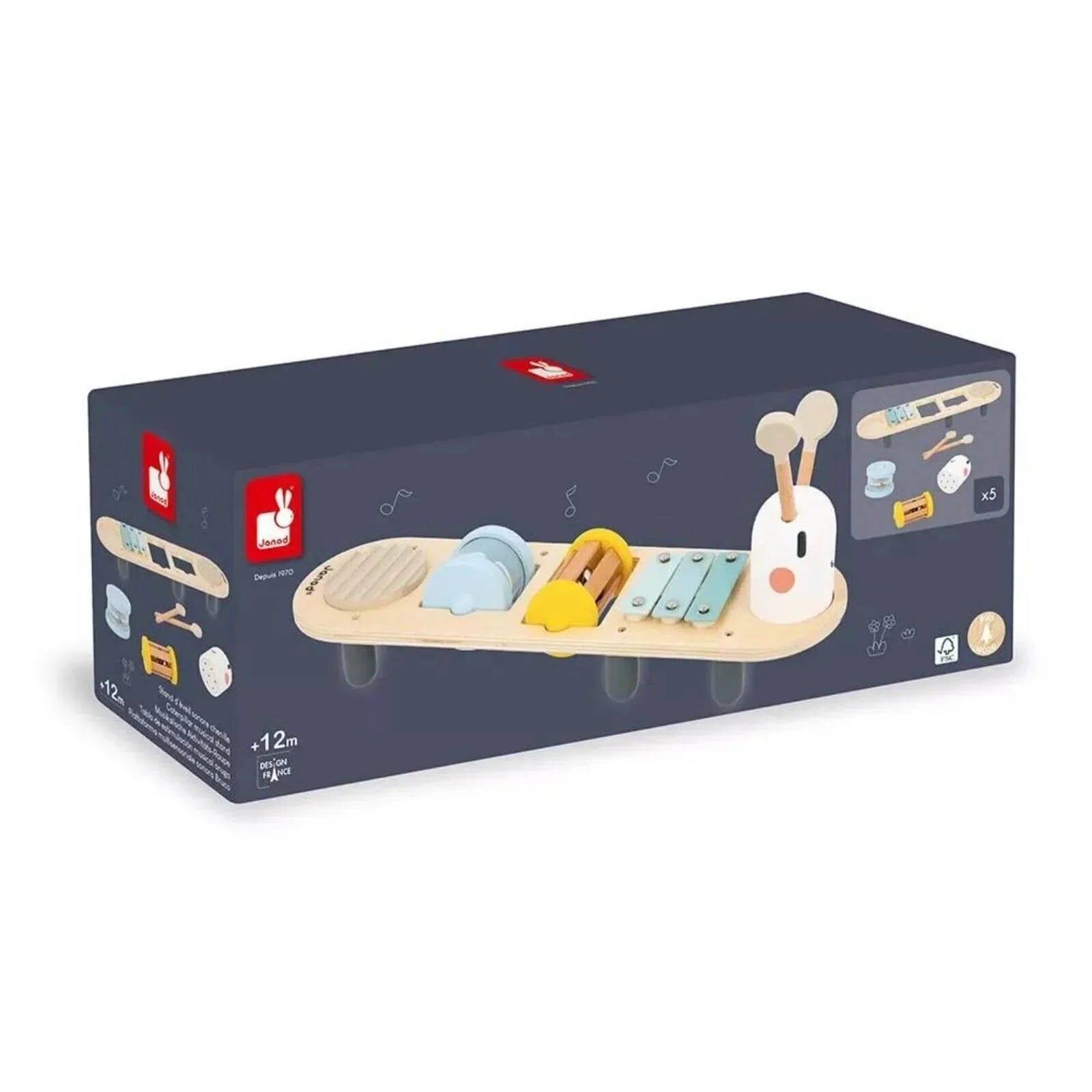 Janod Sweet Cocoon Caterpillar Sound Awakening Stand - mezetto ebebek ebebek