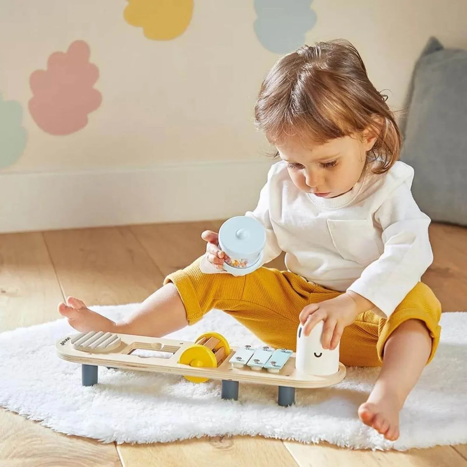 Janod Sweet Cocoon Caterpillar Sound Awakening Stand - mezetto ebebek ebebek