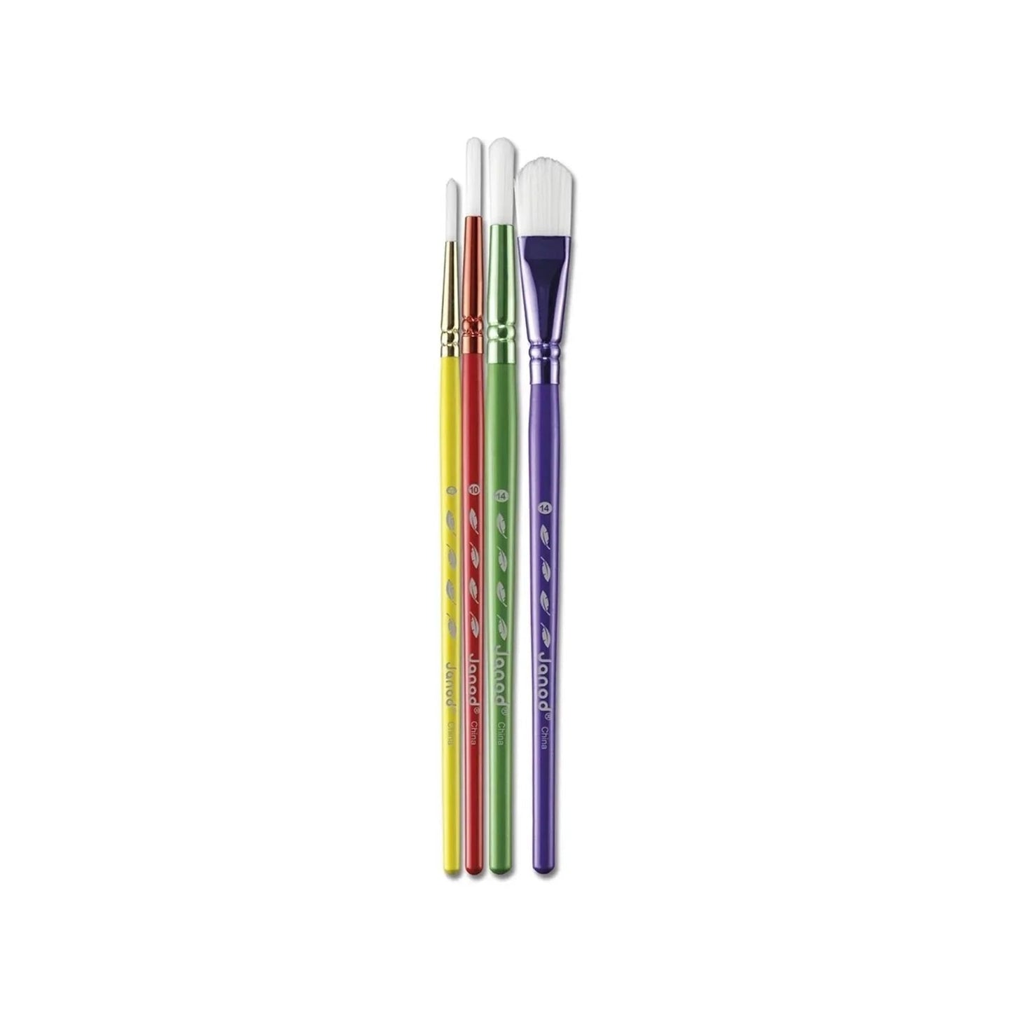 Janod Synthentic Paint Brushes 4 pcs - mezetto ebebek ebebek