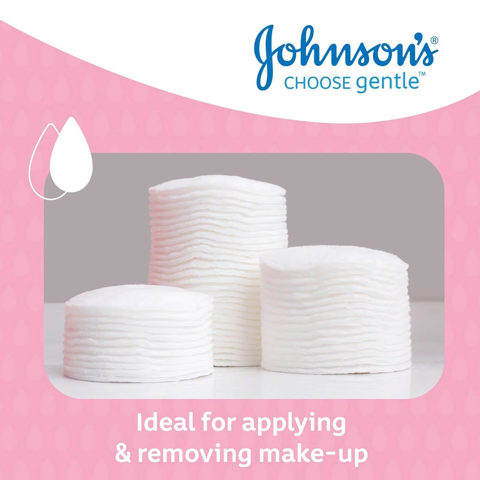 Johnson's Baby Cotton Pads 50 pads - mezetto ebebek ebebek