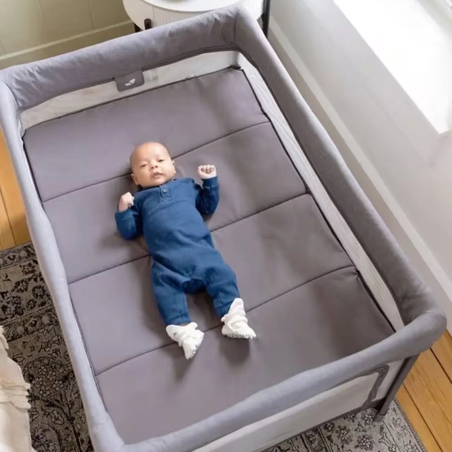 Joie Amigo Travel Cot - Thunder - mezetto ebebek ebebek