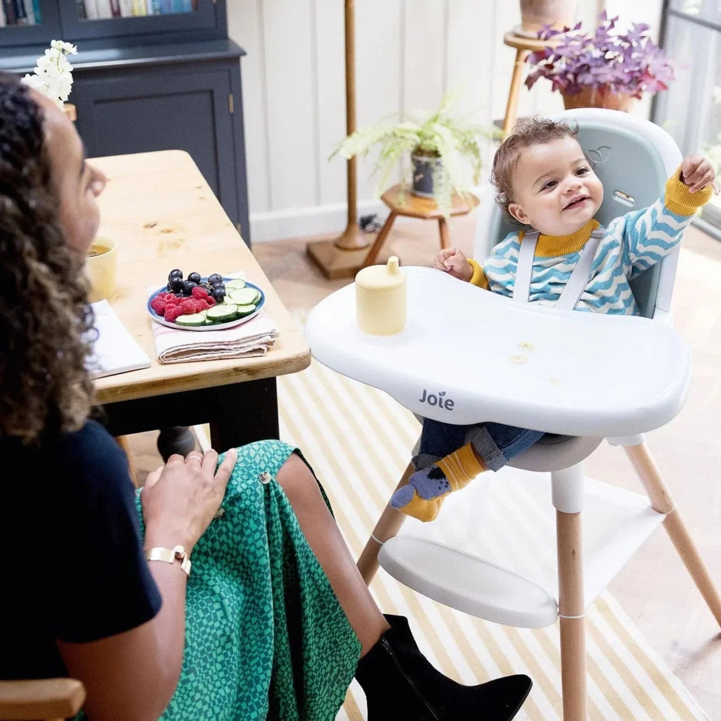 Joie Chestnut Highchair - Mist - mezetto ebebek ebebek