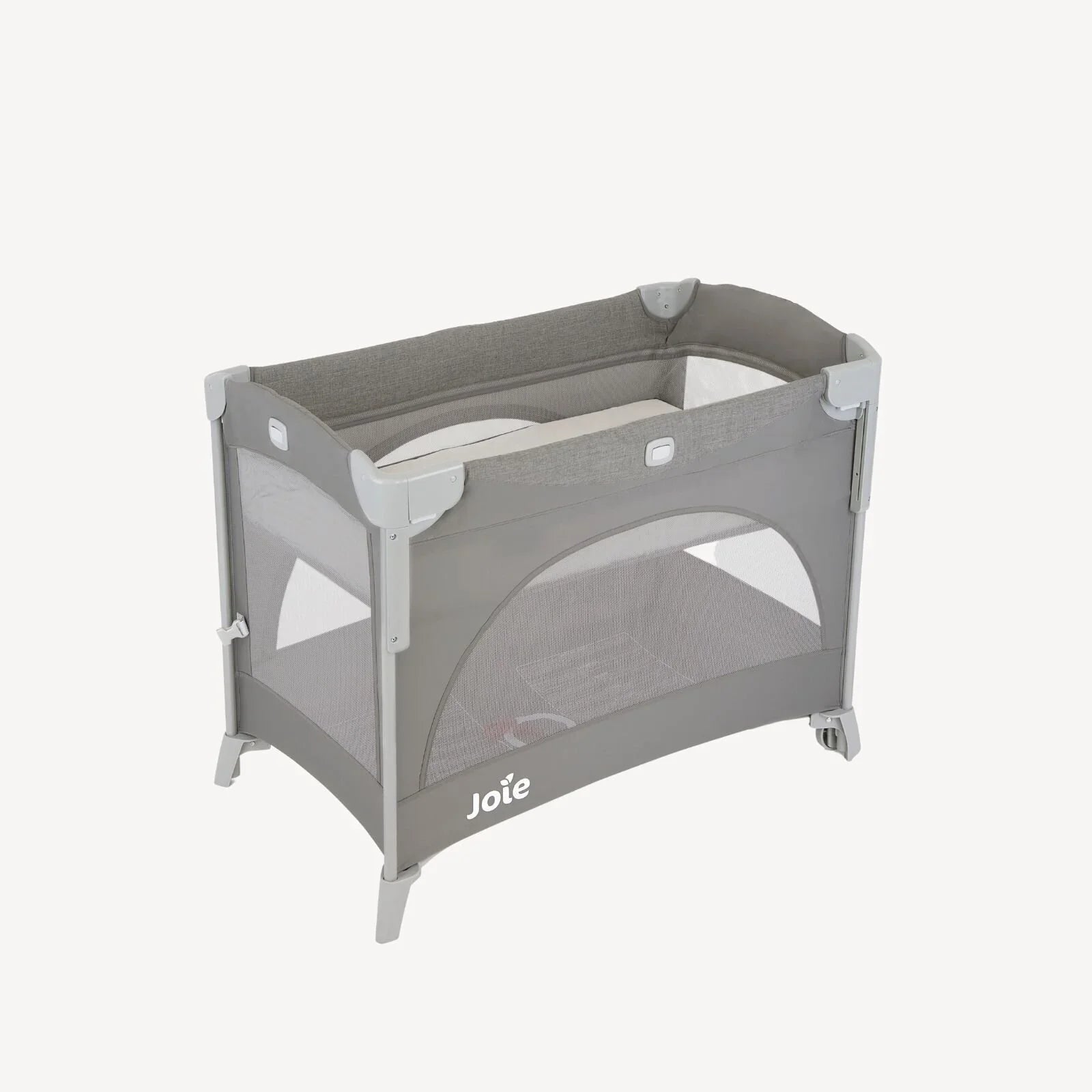 Joie Kubbie Sleep Bedside Travel Cot - Foggy Grey - mezetto ebebek ebebek