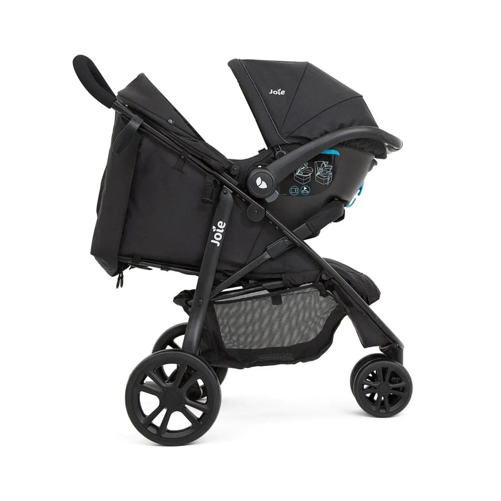 Joie Litetrax 3 Baby Stroller - Coal - mezetto ebebek ebebek