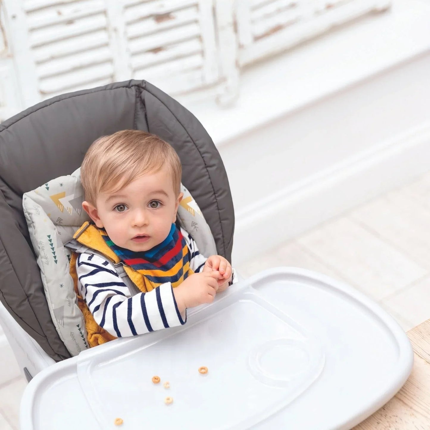 Joie Mimzy Spin 3 - in - 1 Highchair - Geometric Mountains - mezetto ebebek ebebek