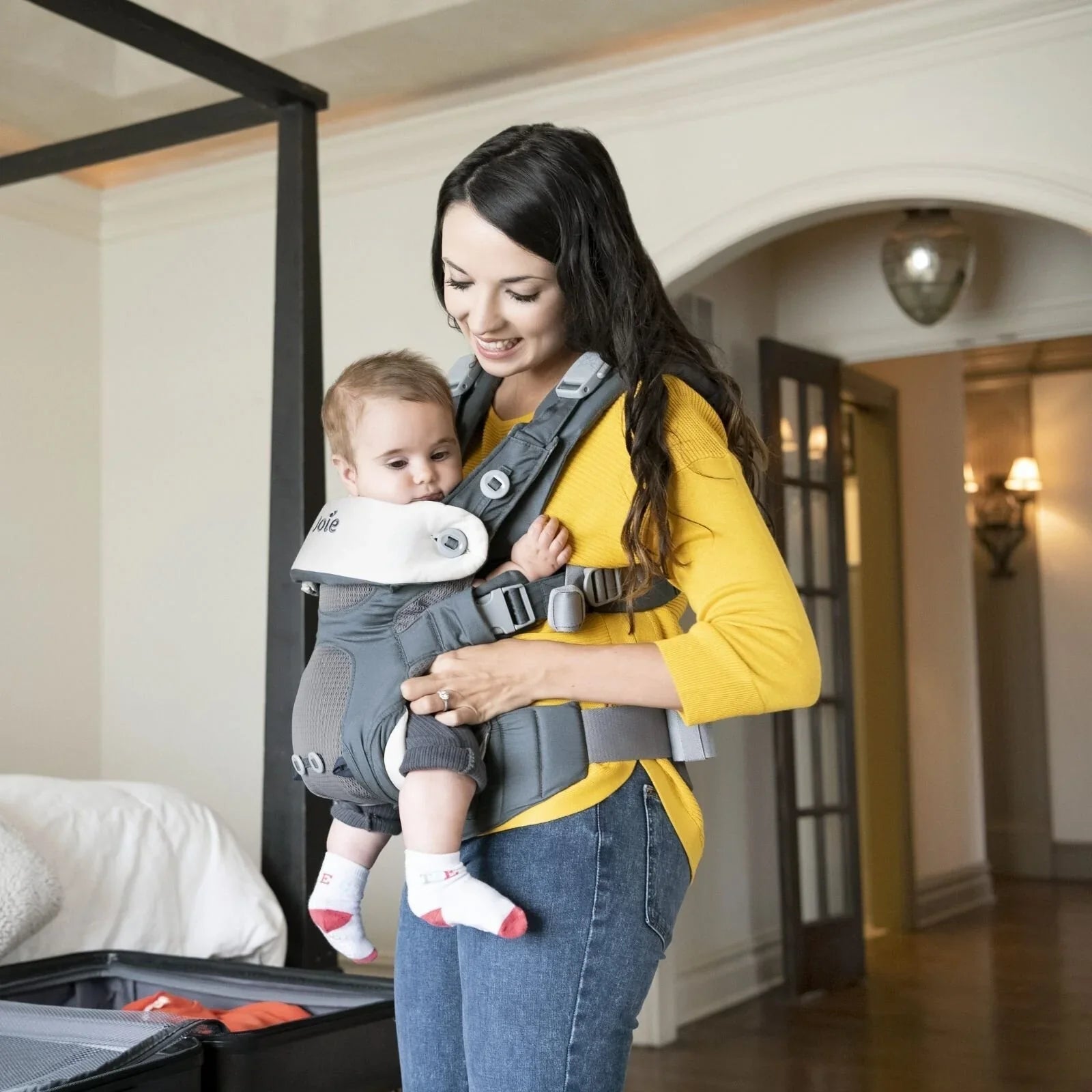Joie Savvy Baby Carrier - Black Pepper - mezetto ebebek ebebek