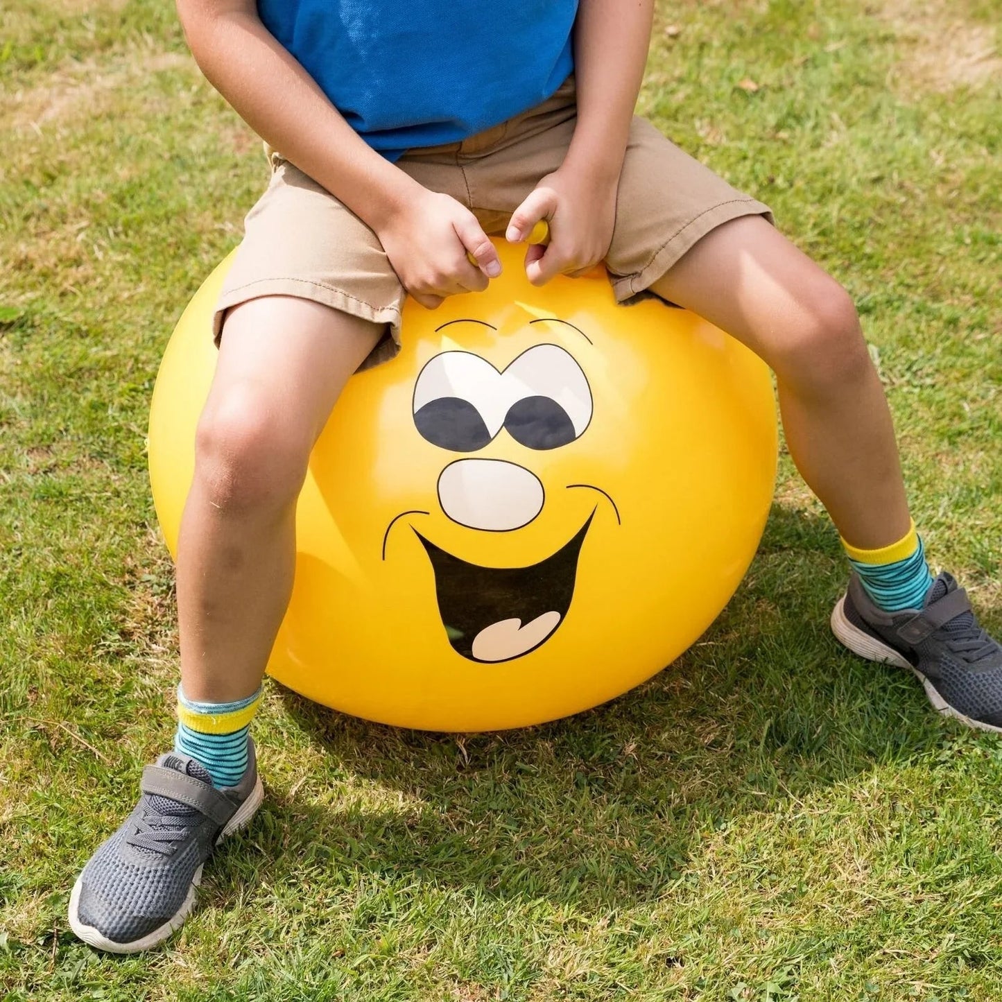 Jump 'N' Bounce Smiley Hopper 50cm - Yellow - mezetto ebebek ebebek