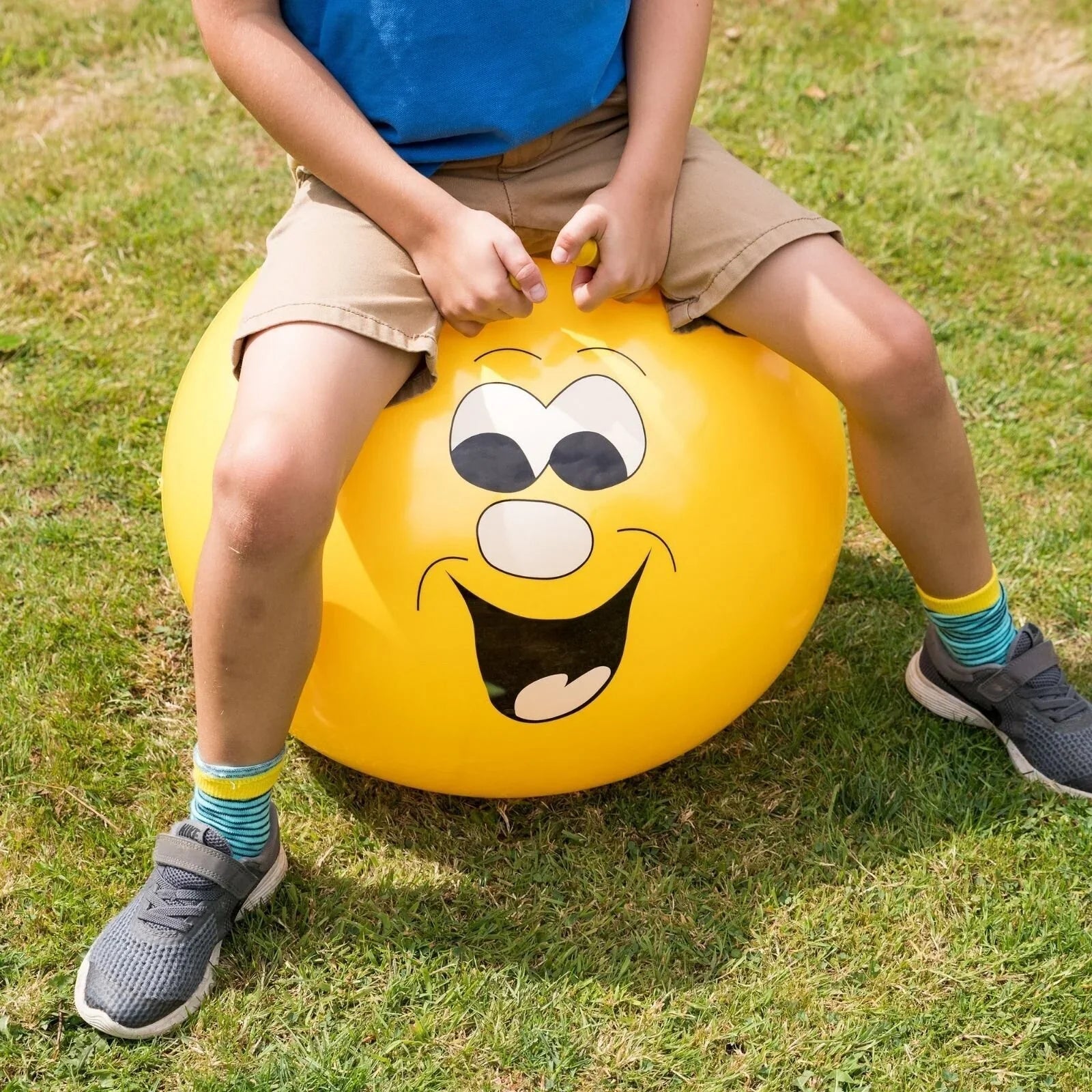 Jump 'N' Bounce Smiley Hopper 50cm - Yellow - mezetto ebebek ebebek