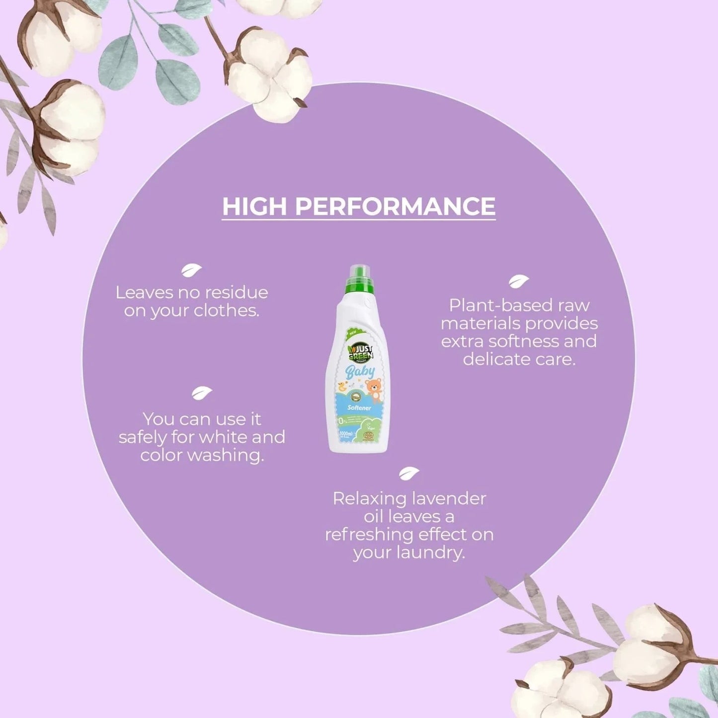 Just Green Organic Baby Laundry Softener 1000ml - mezetto ebebek ebebek