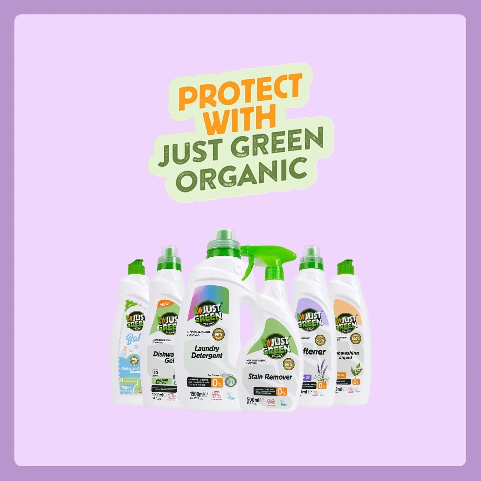 Just Green Organic Baby Laundry Softener 1000ml - mezetto ebebek ebebek