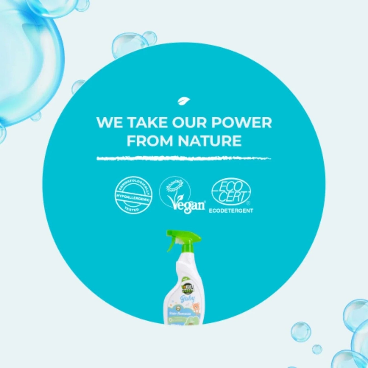 Just Green Organic Baby Stain Remover 500ml - mezetto ebebek ebebek