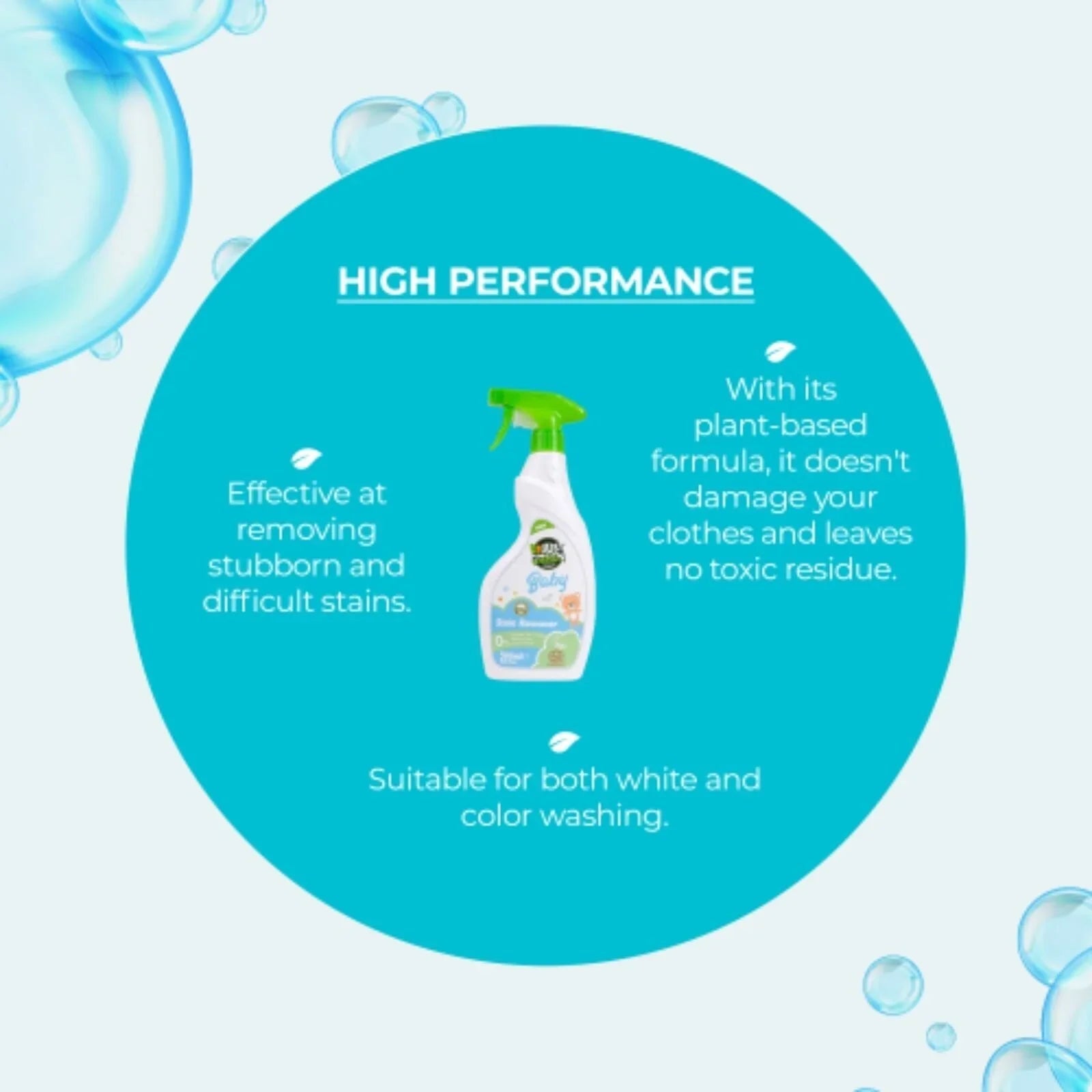 Just Green Organic Baby Stain Remover 500ml - mezetto ebebek ebebek