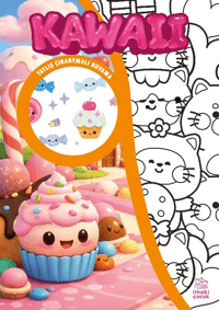 Kawaii ;Çıkartmalı Boyama Kitabı - İthaki Yayınları Kitap