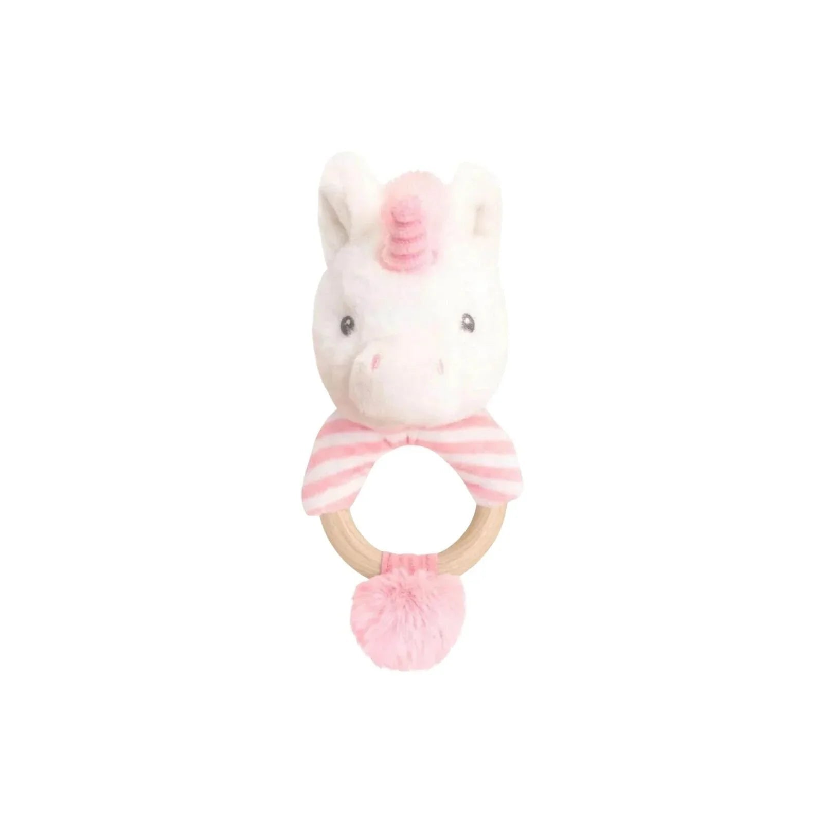 Keeleco Twinkle Unicorn Ring Rattle 14cm - mezetto ebebek ebebek