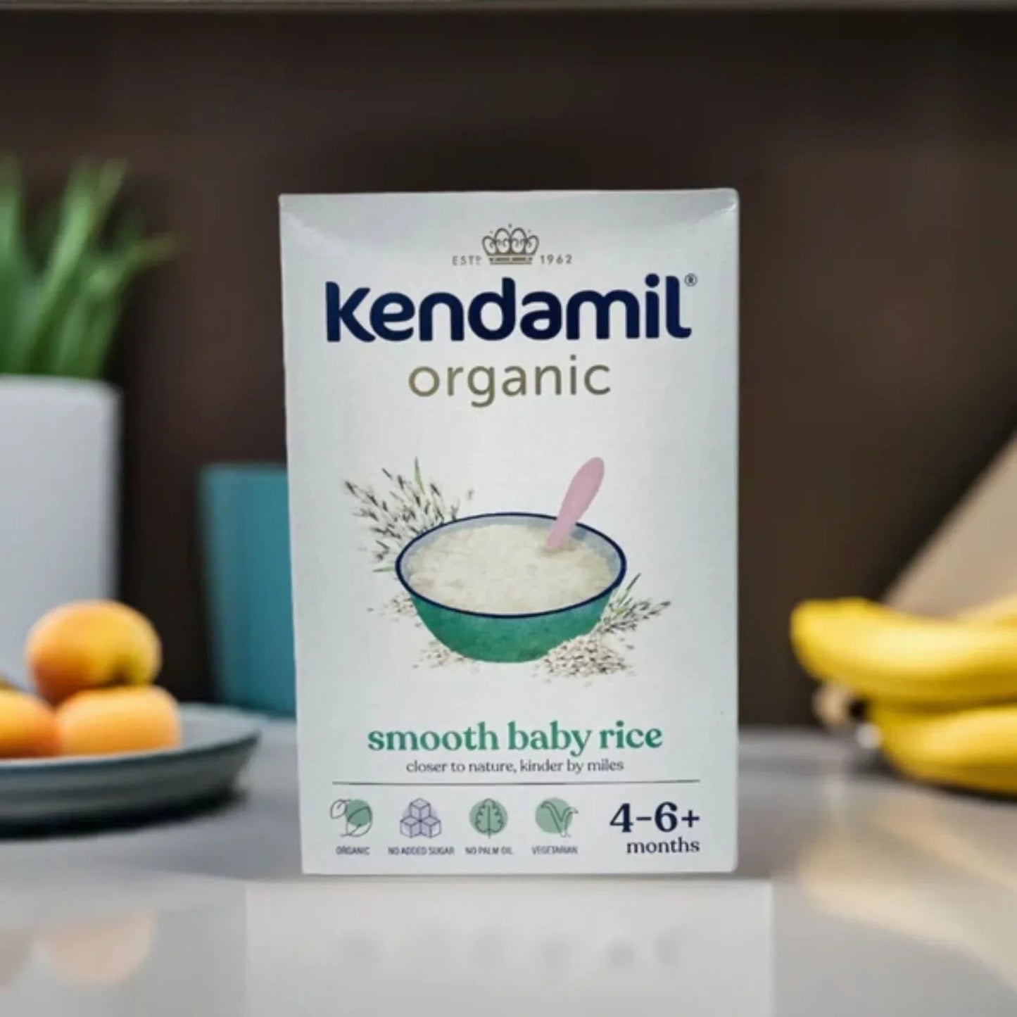 Kendamil Organic Smooth Baby Rice 4+ months 120g - mezetto ebebek ebebek
