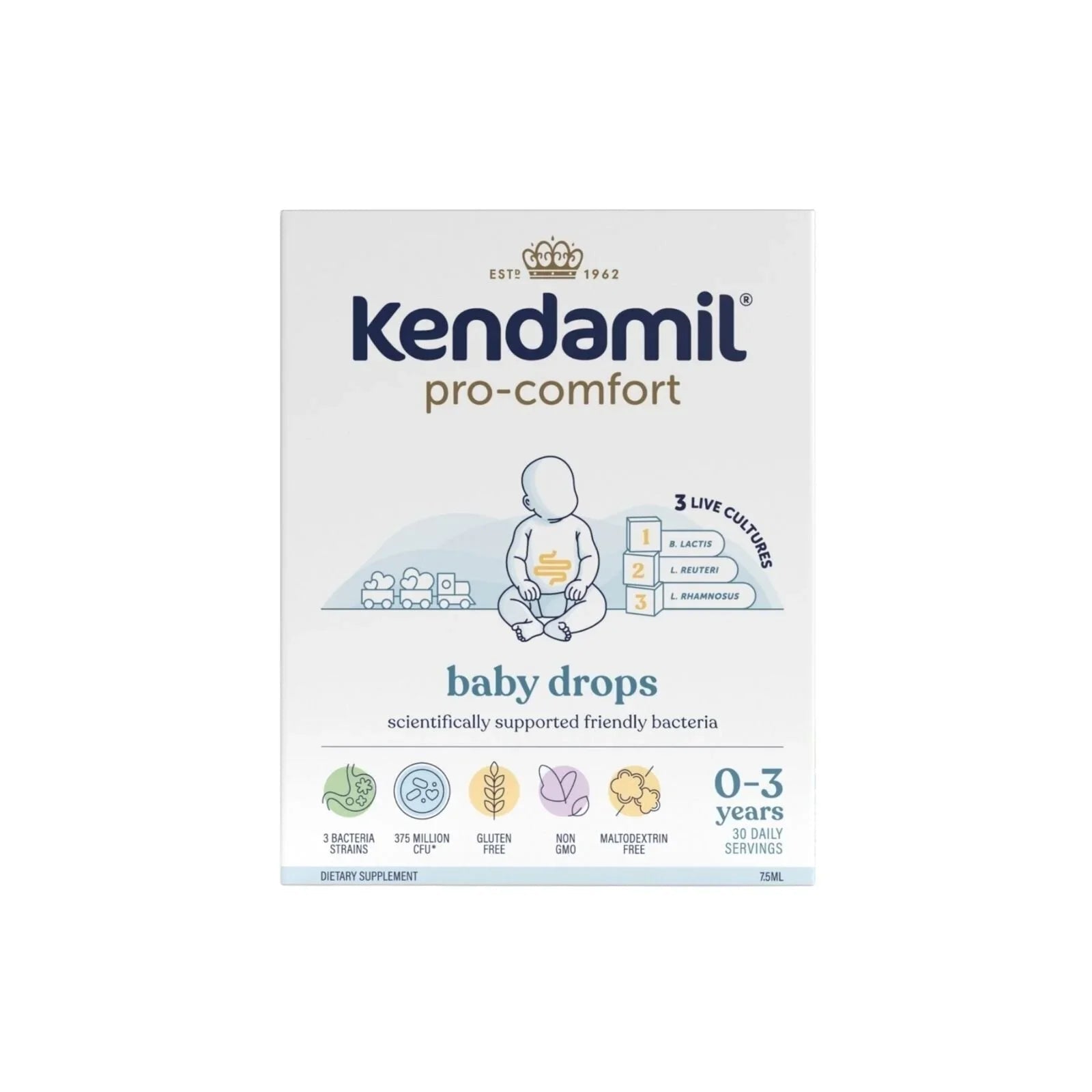 Kendamil Pro Comfort Baby Drops 0 - 3 years 7.5ml - mezetto ebebek ebebek
