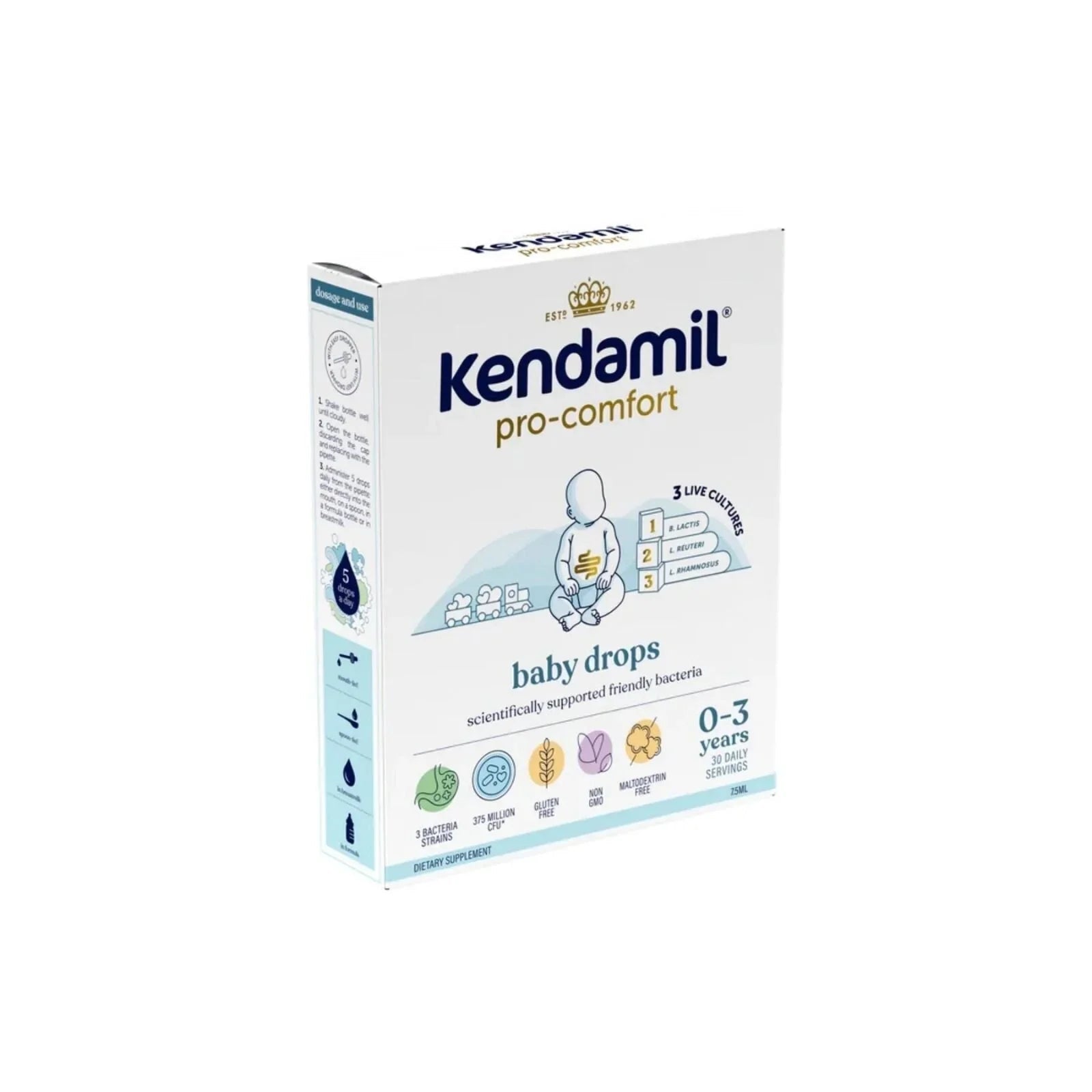 Kendamil Pro Comfort Baby Drops 0 - 3 years 7.5ml - mezetto ebebek ebebek