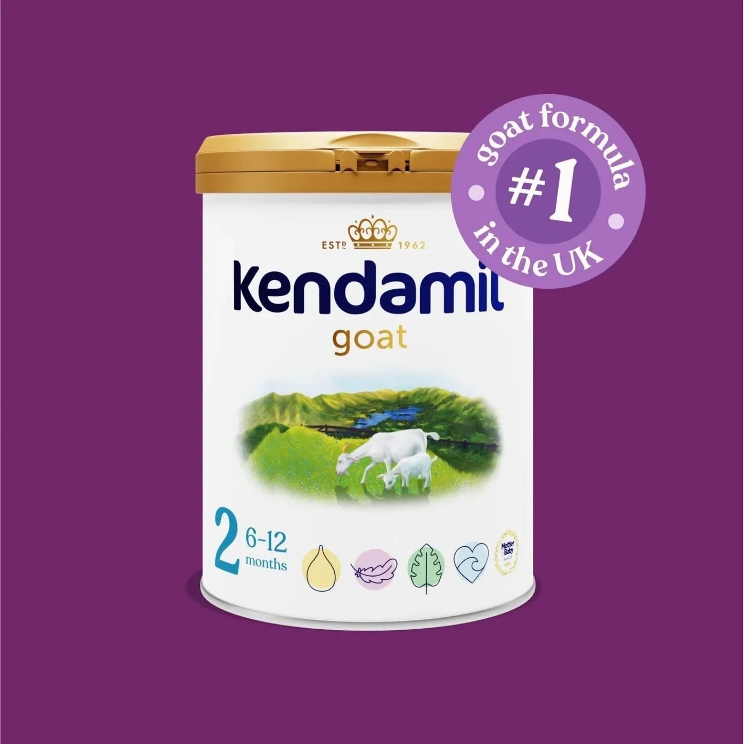 Kendamil Stage 2 Goat Follow - On Milk 6 - 12 months 800g - mezetto ebebek ebebek