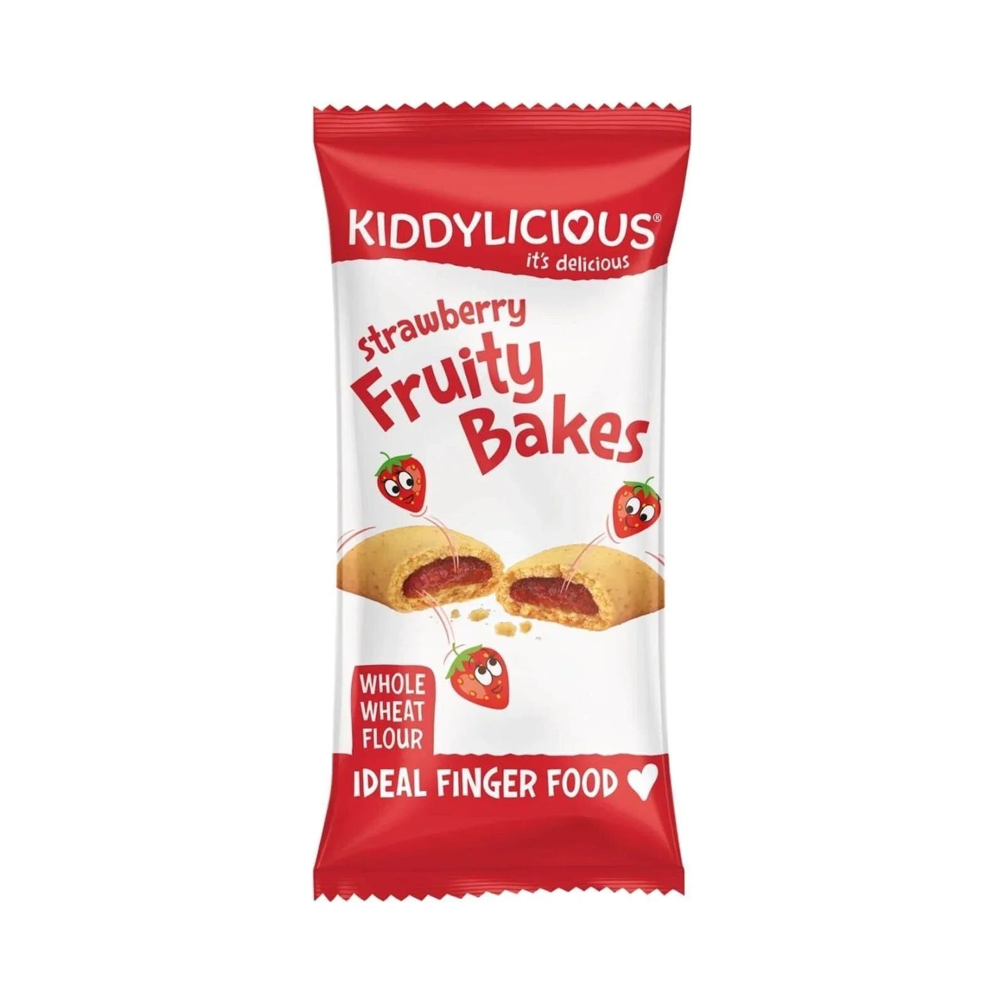 Kiddylicious Strawberry Fruity Bakes 12+ months 132g (6x22g) - mezetto ebebek ebebek