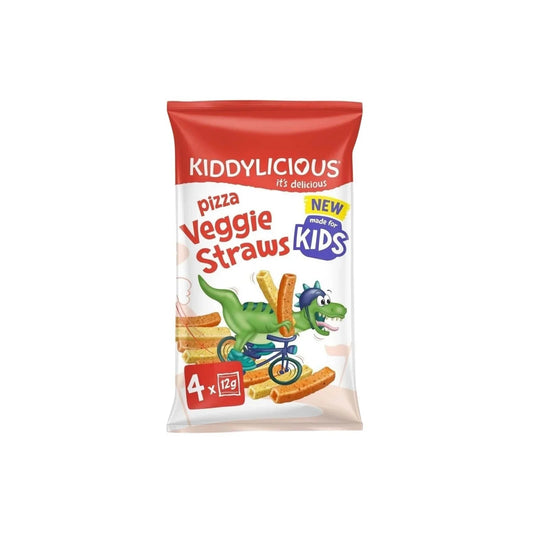 Kiddylicious Veggie Straws 3+ years 48g (4x12g) - mezetto ebebek ebebek