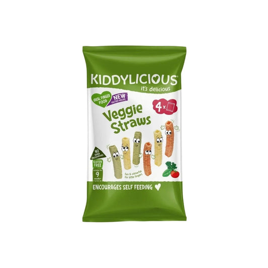 Kiddylicious Veggie Straws Multi 9+ months 48g (4x12g) - mezetto ebebek ebebek