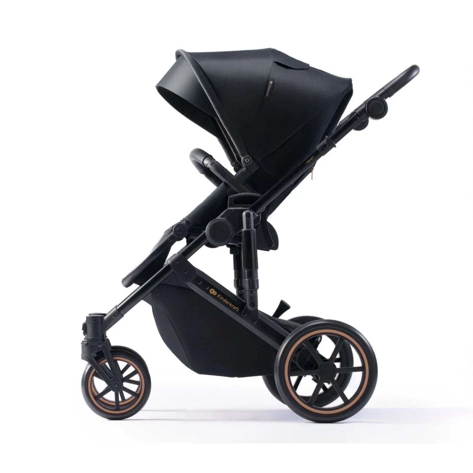 Kinderkraft 3 - in - 1 Mink Pro Prime 2 Travel System with Car Seat - Venezian Black - mezetto ebebek ebebek
