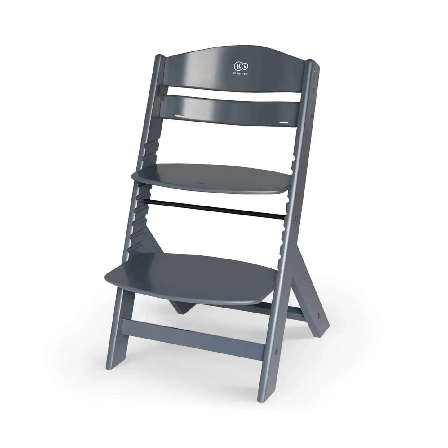 Kinderkraft Enock Wooden Highchair - Full Grey - mezetto ebebek ebebek