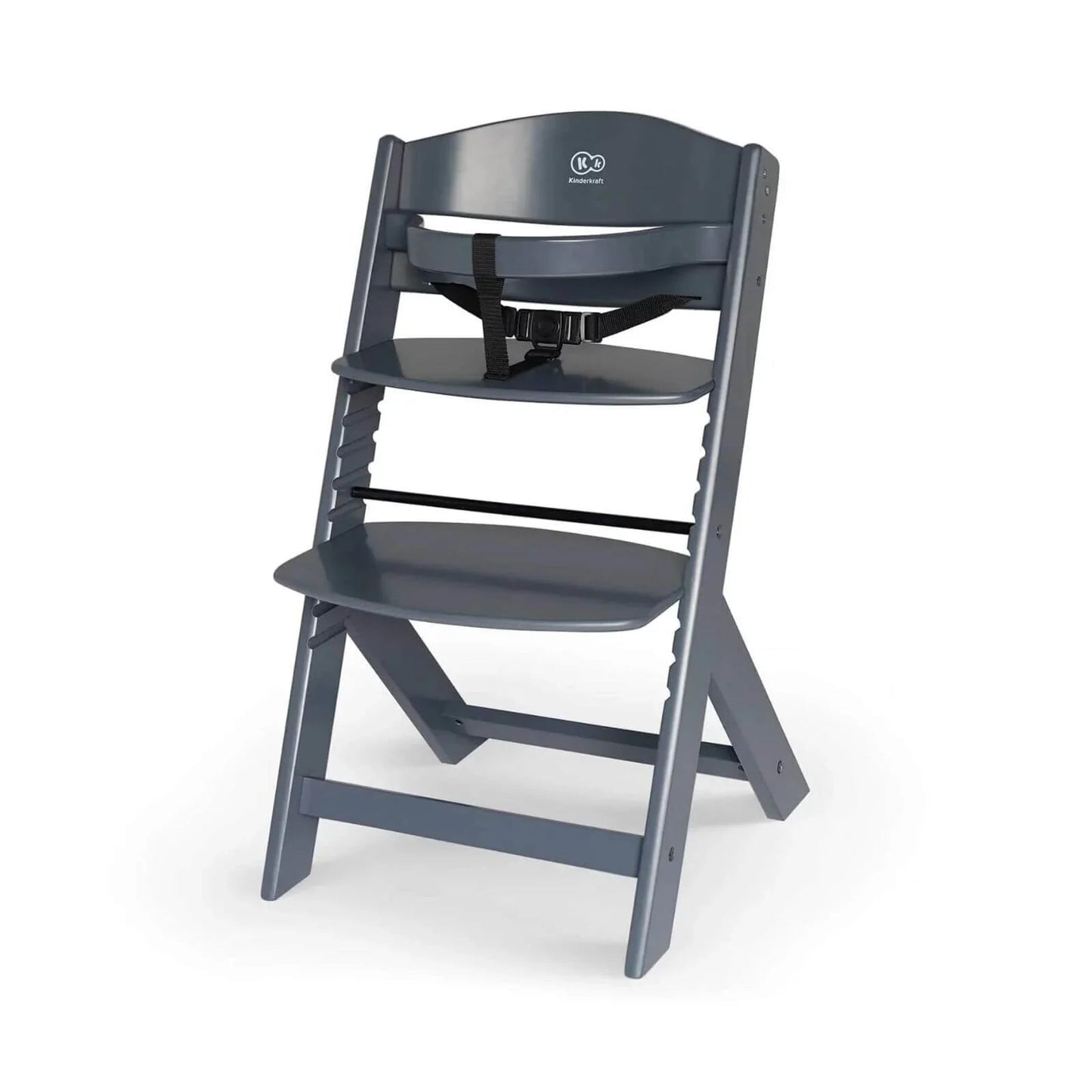 Kinderkraft Enock Wooden Highchair - Full Grey - mezetto ebebek ebebek