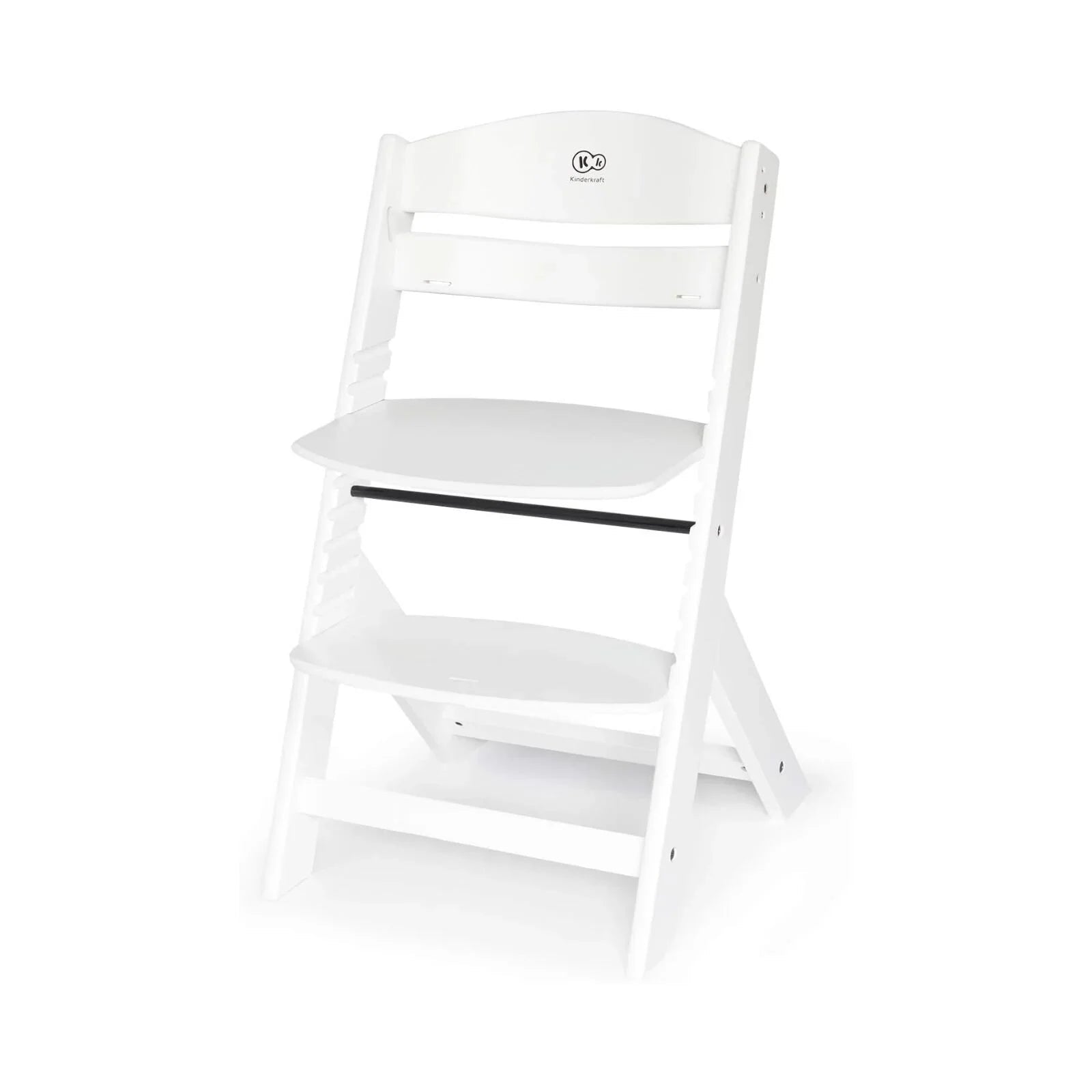 Kinderkraft Enock Wooden Highchair - White - mezetto ebebek ebebek