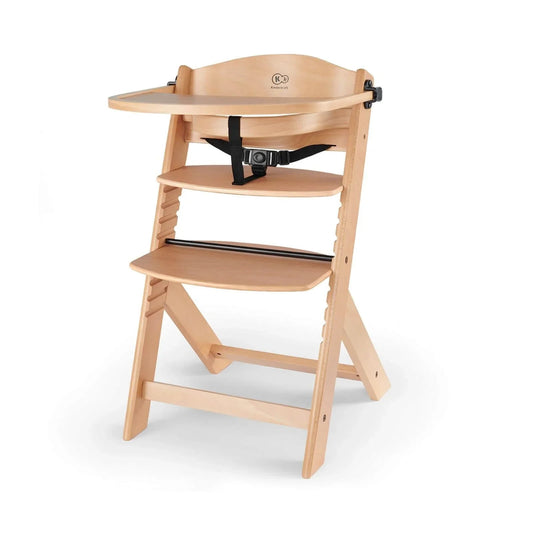 Kinderkraft Enock Wooden Highchair - Wooden Natural - mezetto ebebek ebebek