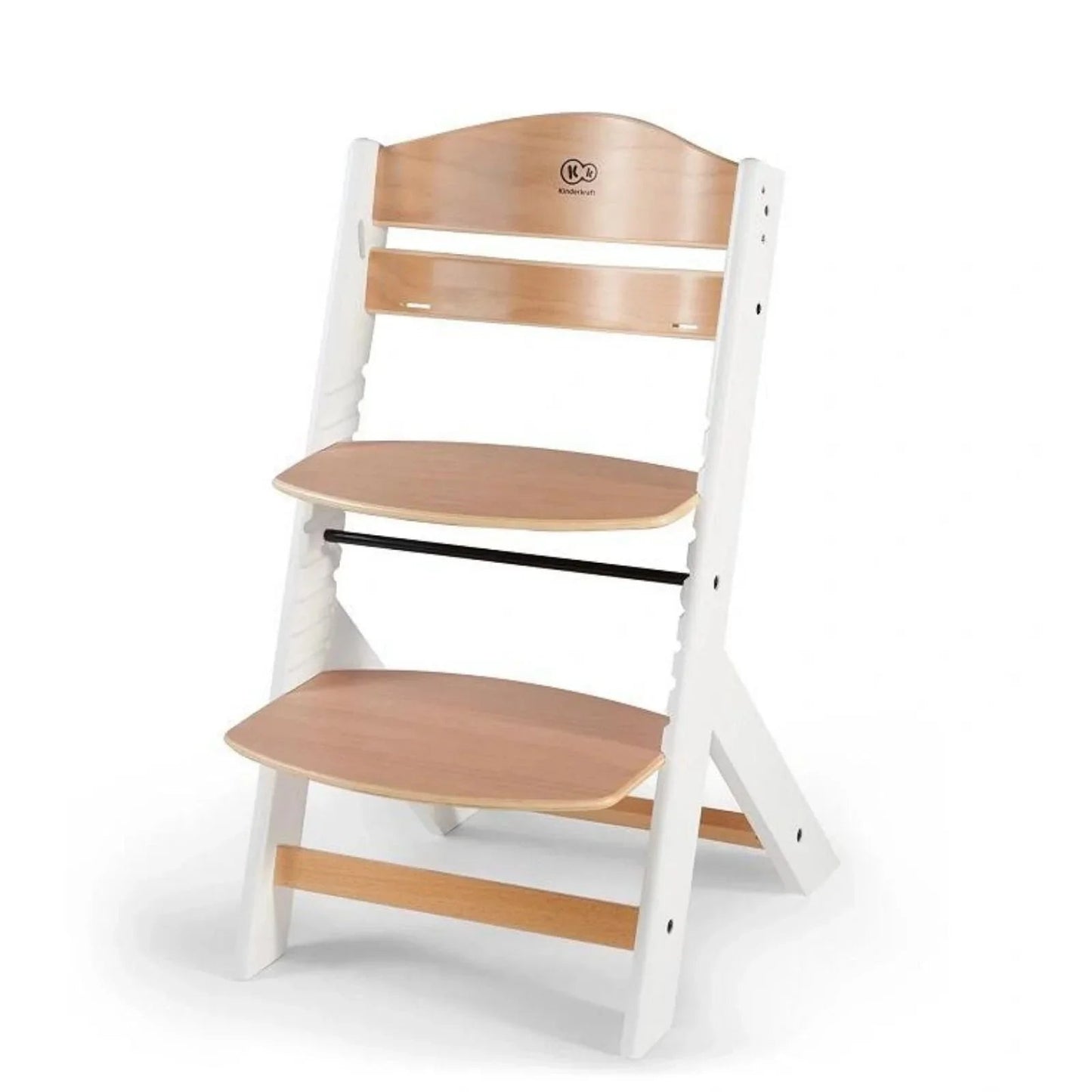 Kinderkraft Enock Wooden Highchair - Wooden White - mezetto ebebek ebebek