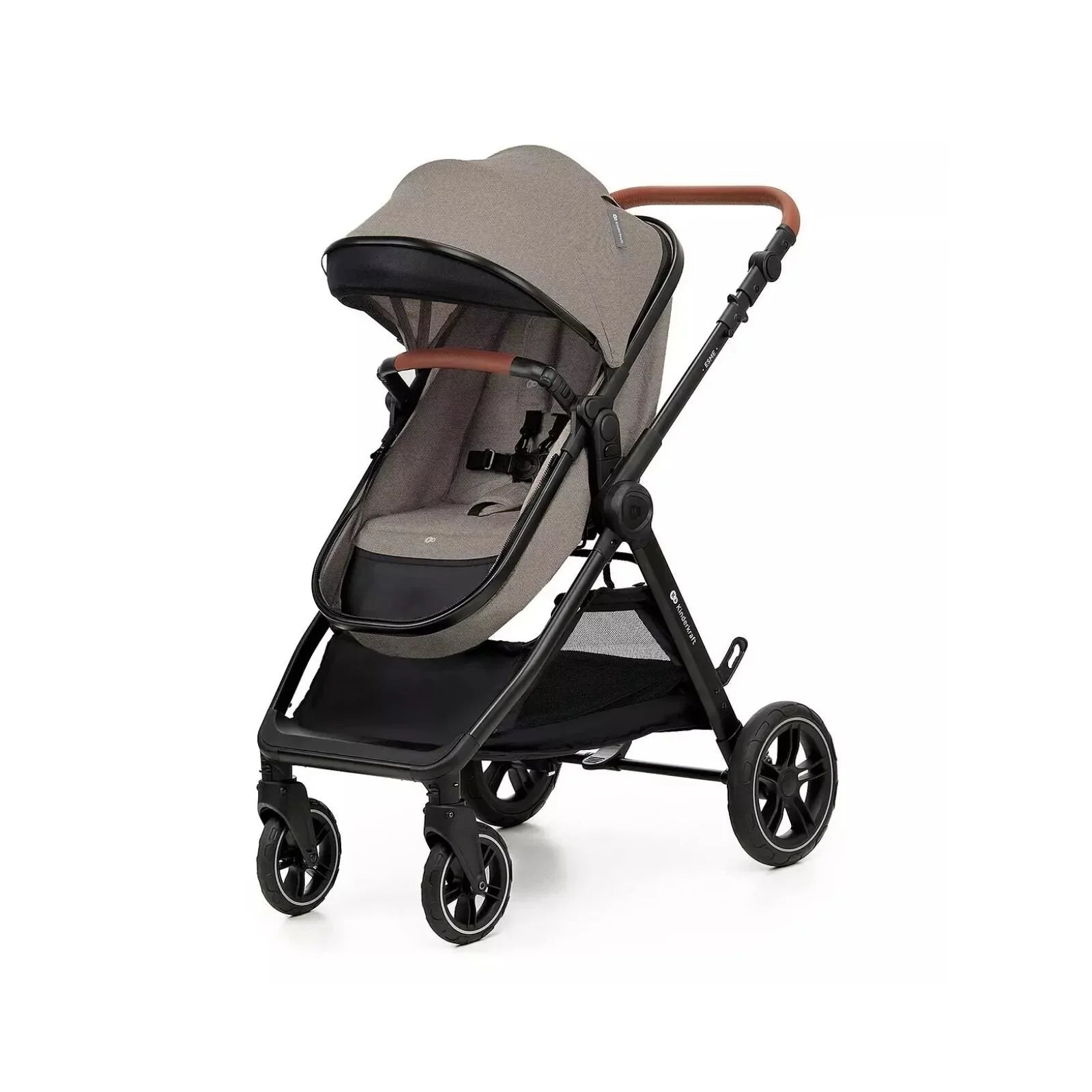 Kinderkraft Esme 3 - in - 1 Travel System with Mink Pro Car Seat - Sand Beige - mezetto ebebek ebebek