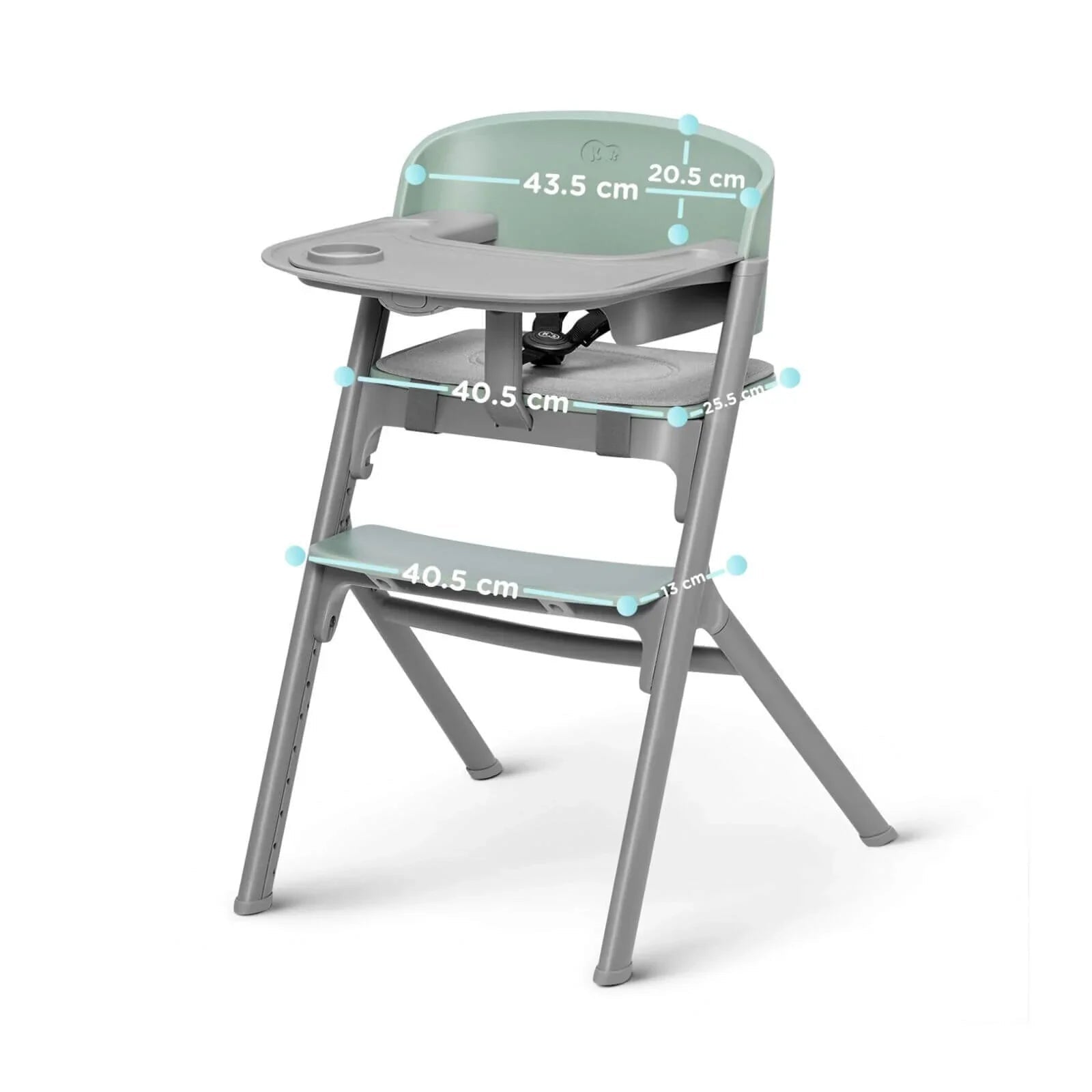 Kinderkraft Livy Highchair with Tray - Olive Green - mezetto ebebek ebebek