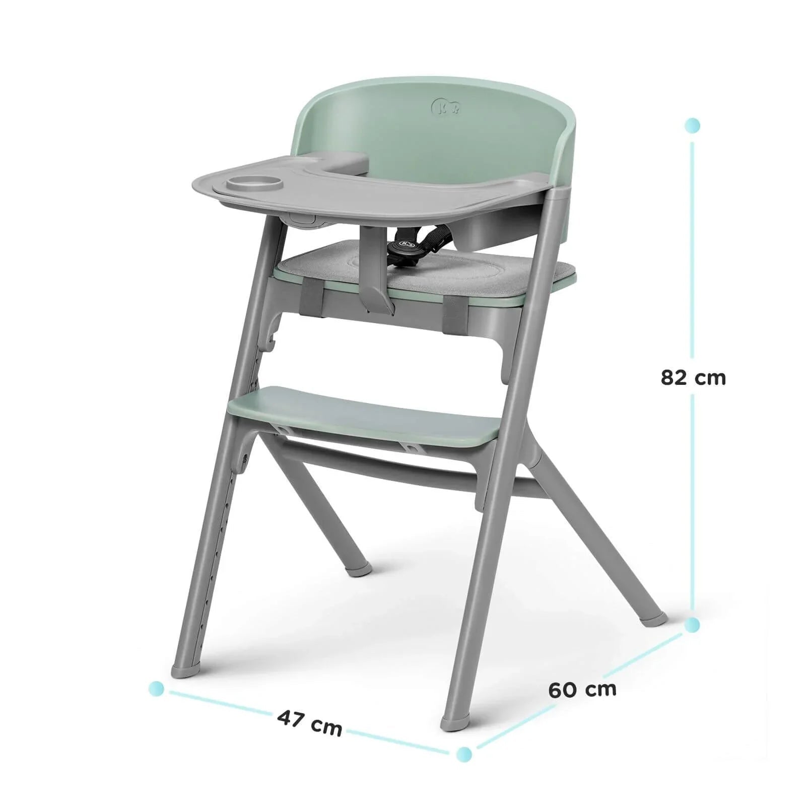 Kinderkraft Livy Highchair with Tray - Olive Green - mezetto ebebek ebebek