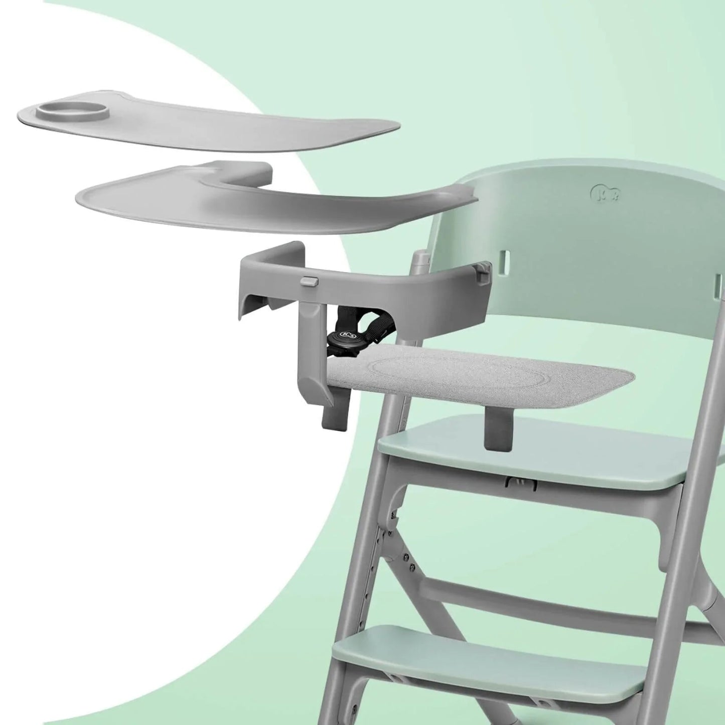 Kinderkraft Livy Highchair with Tray - Olive Green - mezetto ebebek ebebek