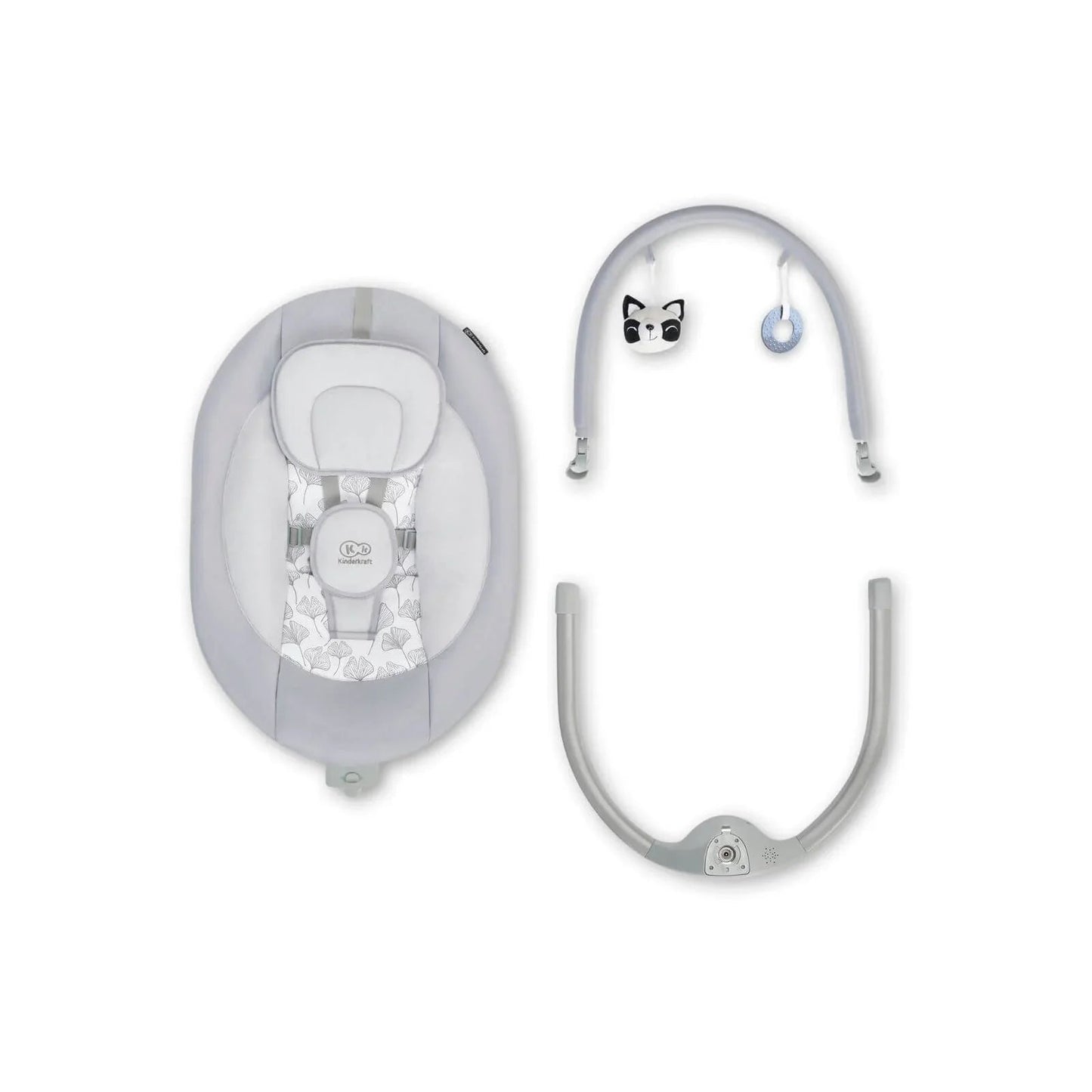 Kinderkraft Luli Swing & Bouncer - Grey - mezetto ebebek ebebek