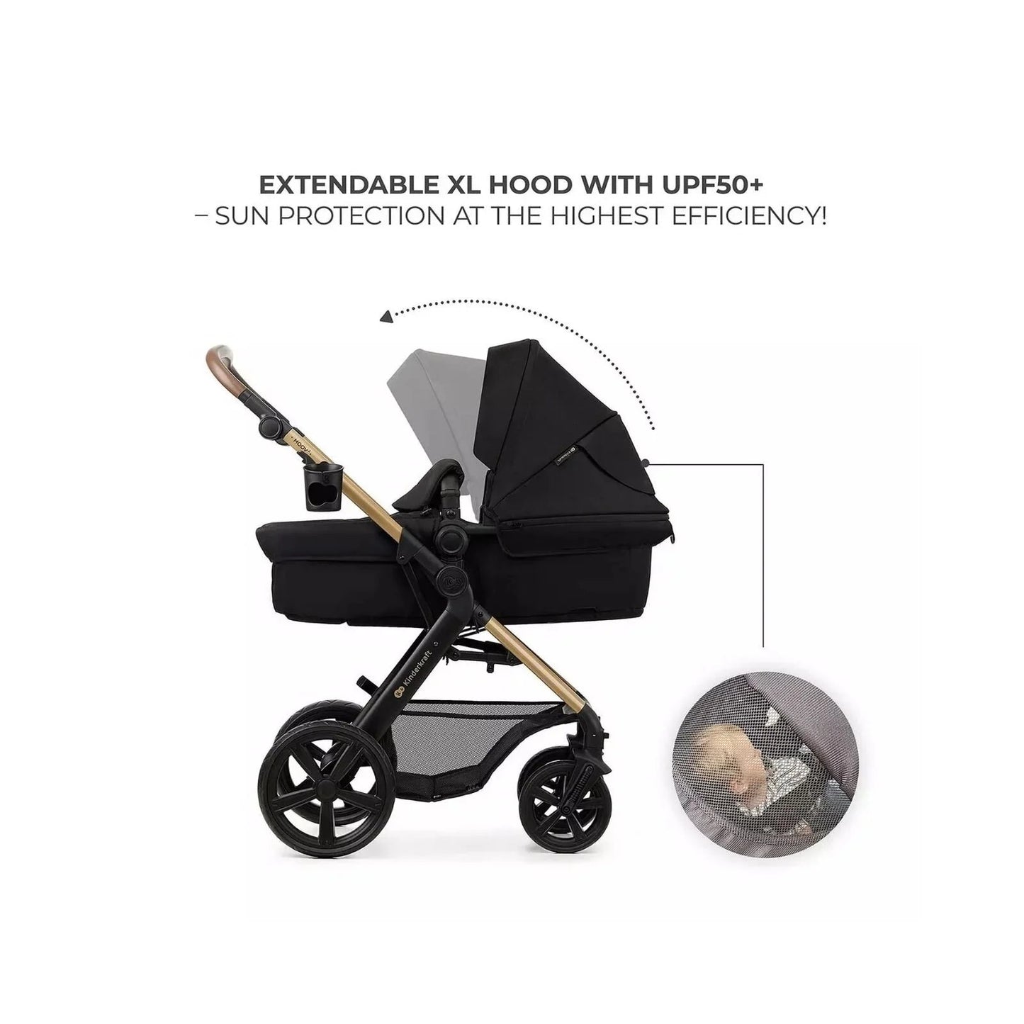 Kinderkraft Moov 2 3 - in - 1 Travel System - Black - mezetto ebebek ebebek