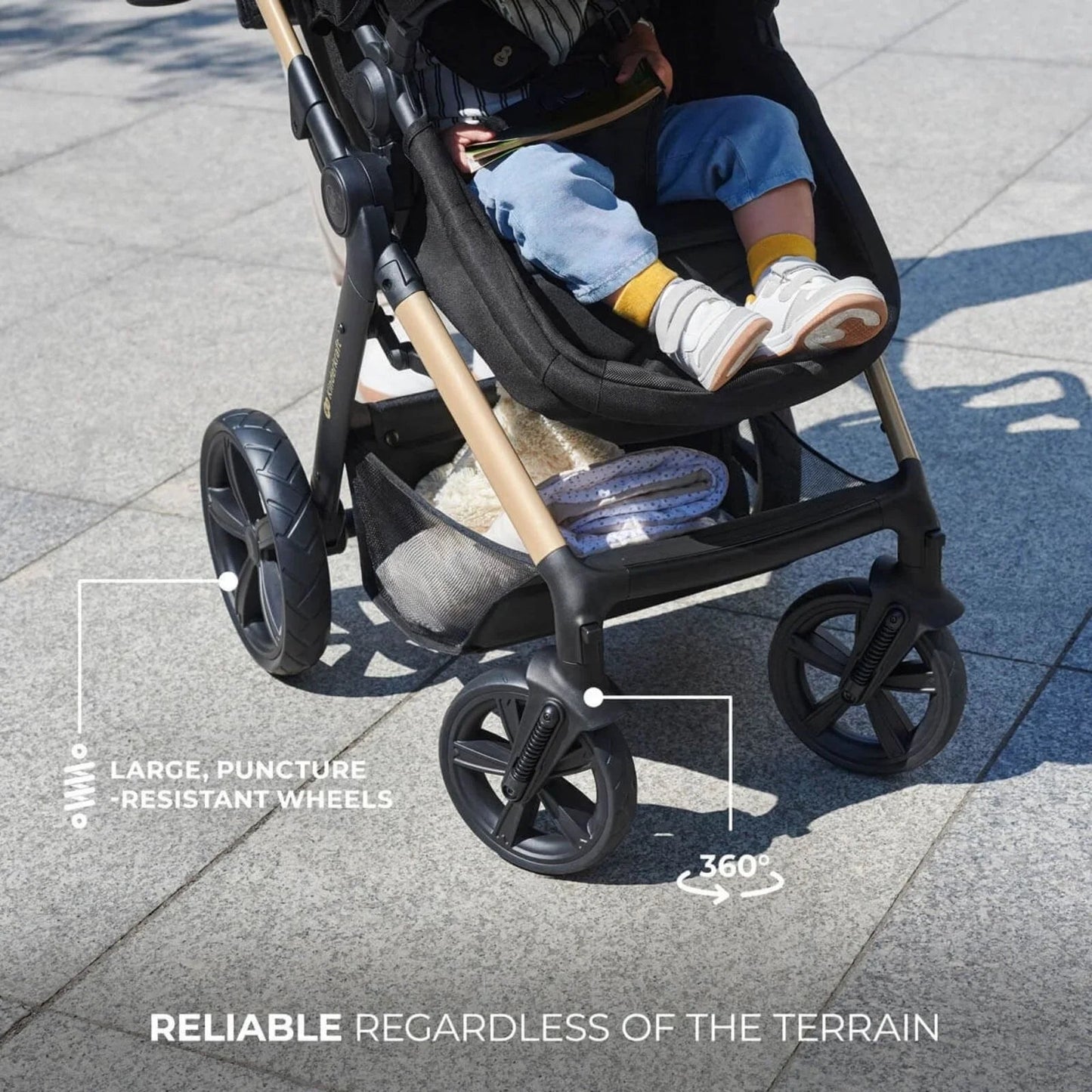 Kinderkraft Moov 2 3 - in - 1 Travel System - Black - mezetto ebebek ebebek