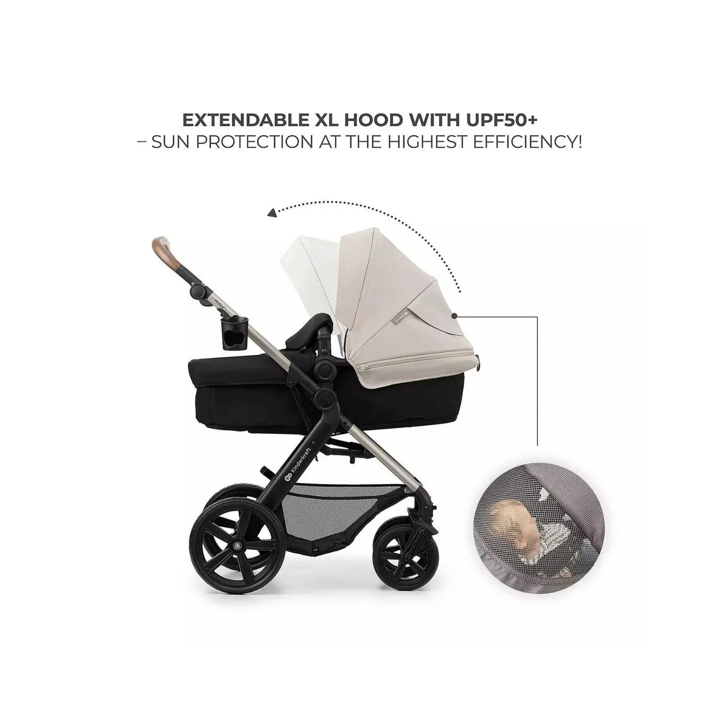 Kinderkraft Moov 2 3 - in - 1 Travel System - Grey - mezetto ebebek ebebek