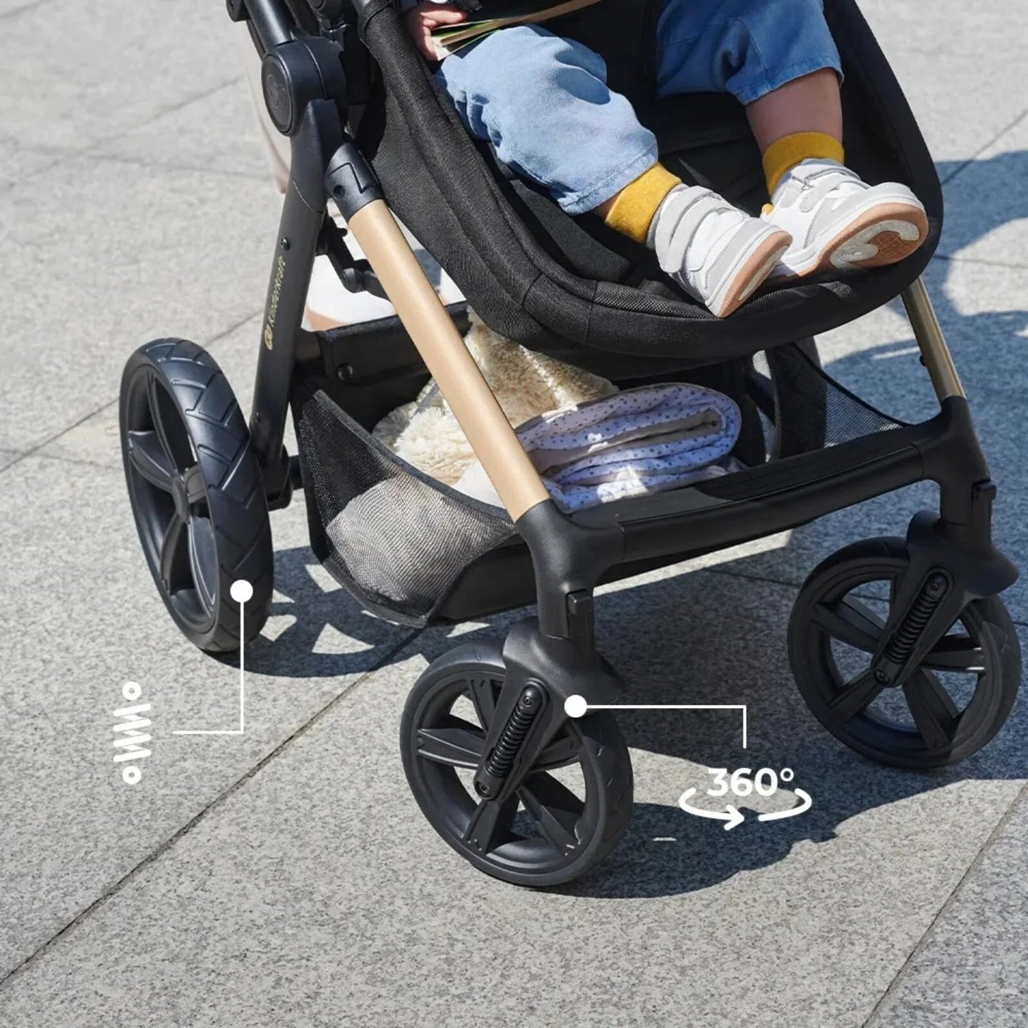 Kinderkraft Moov 2 3 - in - 1 Travel System - Grey - mezetto ebebek ebebek