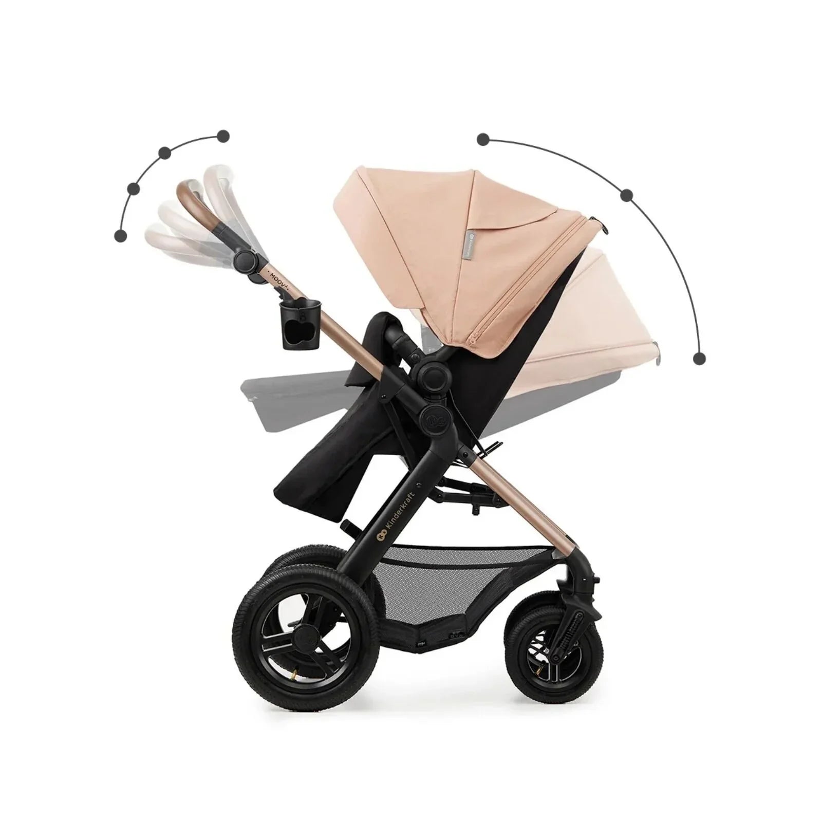 Kinderkraft Moov 2 3 - in - 1 Travel System - Grey - mezetto ebebek ebebek