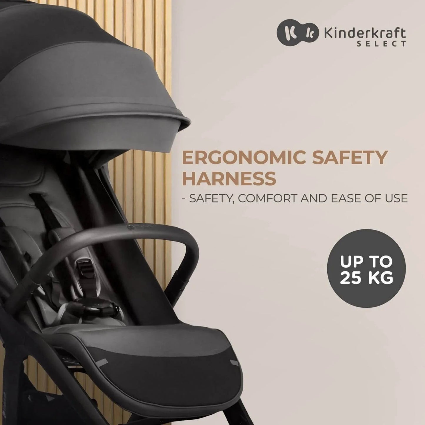 Kinderkraft Nubi 2 Auto - Folding Pushchair - Mystic Green - mezetto ebebek ebebek