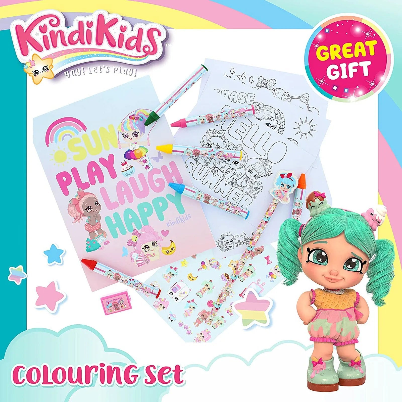 Kindi Kids Colouring Set - mezetto ebebek ebebek