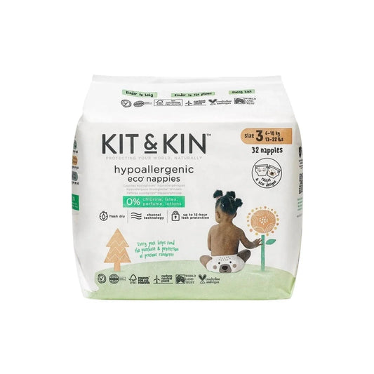 Kit & Kin Nappies Size 3 - 32 nappies - mezetto ebebek ebebek