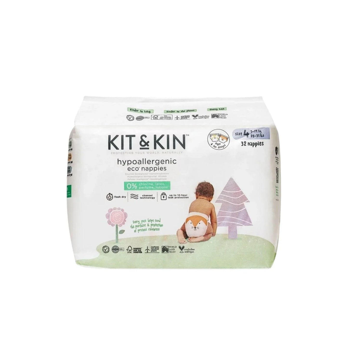 Kit & Kin Nappies Size 4 - 32 nappies - mezetto ebebek ebebek