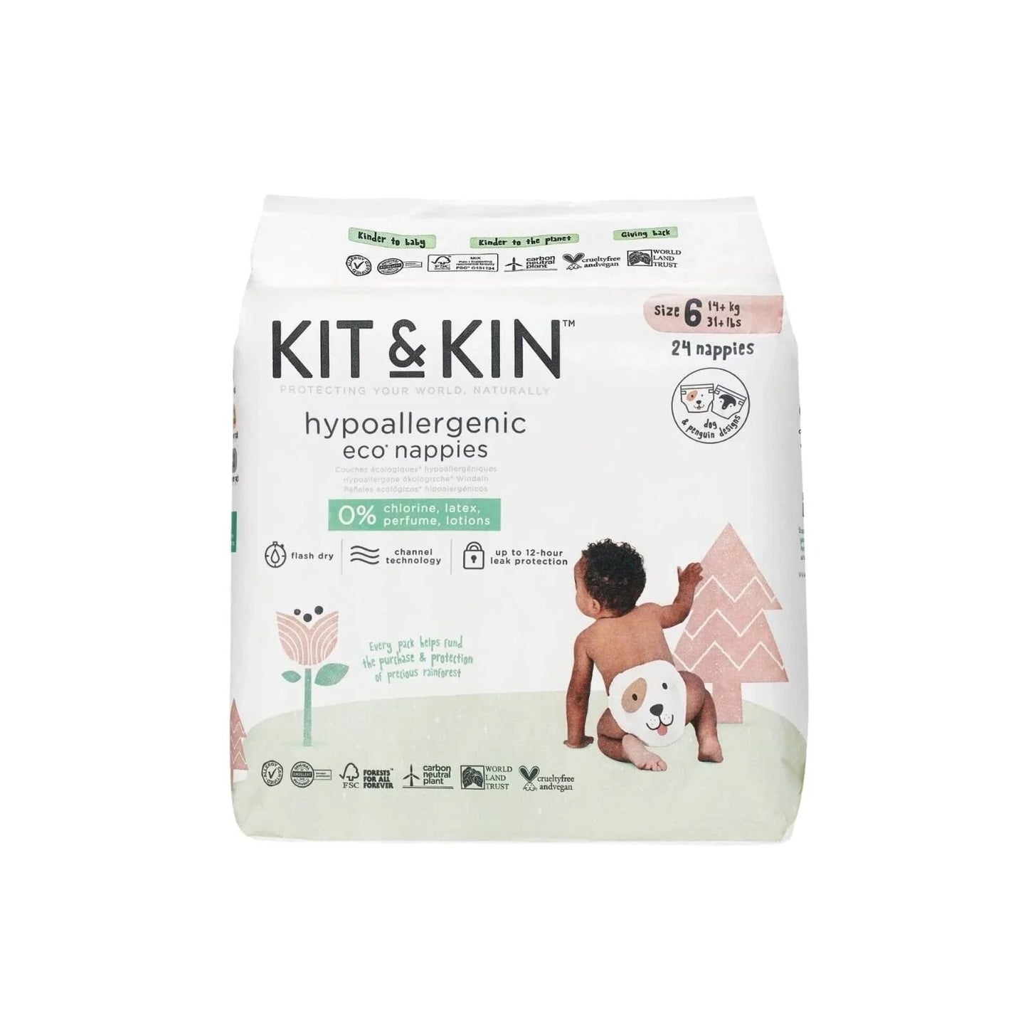 Kit & Kin Nappies Size 6 - 24 nappies - mezetto ebebek ebebek