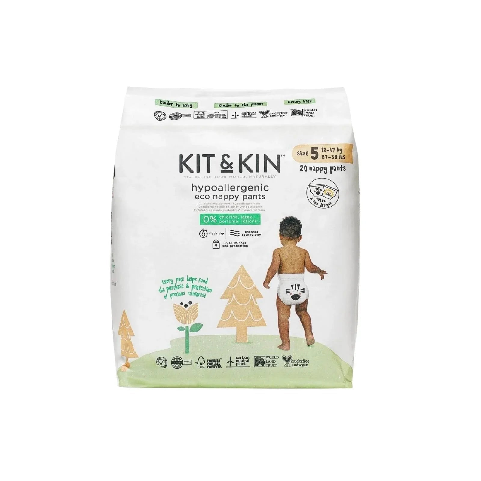 Kit & Kin Pull - Ups Size 5 Junior - 20 nappies - mezetto ebebek ebebek