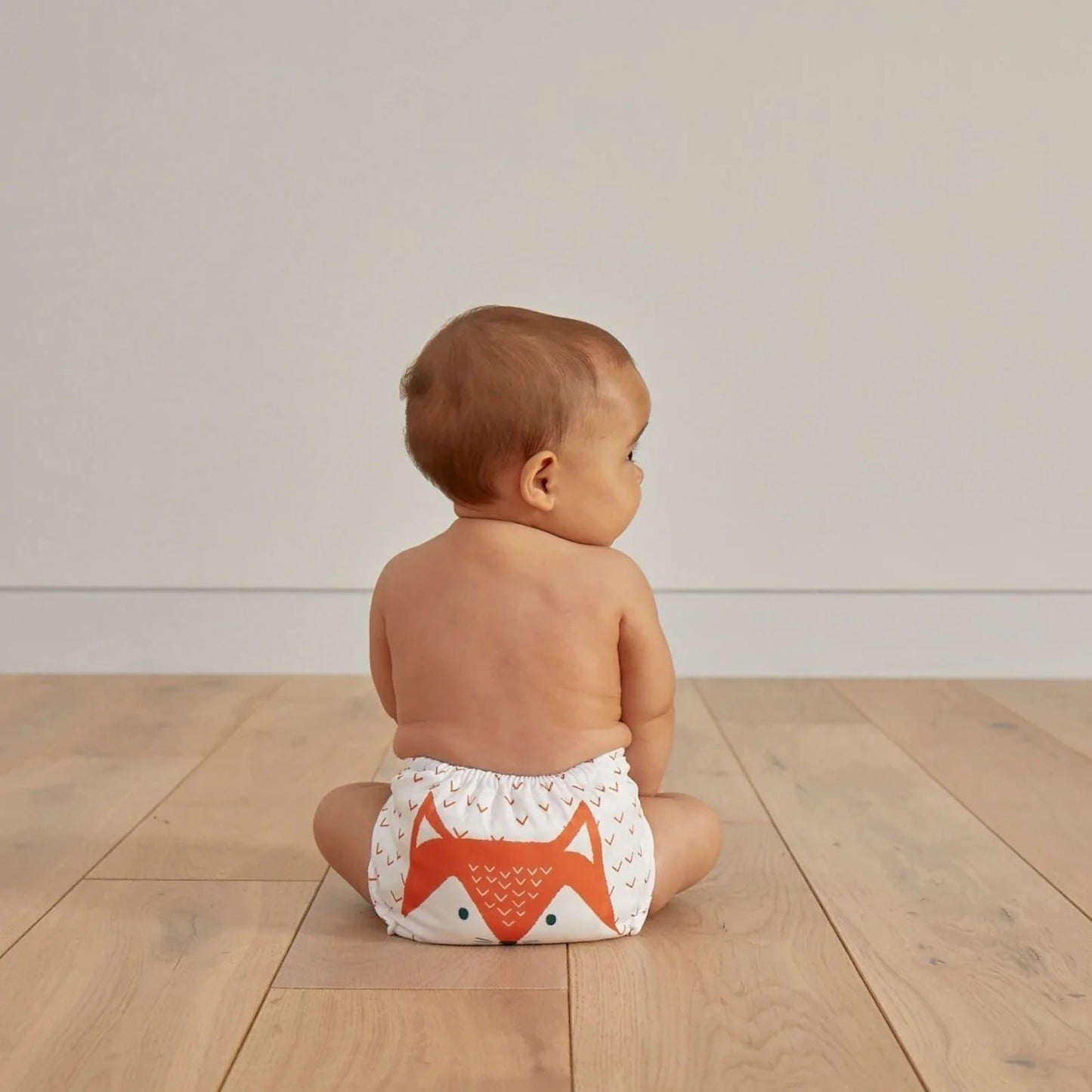 Kit & Kin Reusable Nappy - Fox - mezetto ebebek ebebek